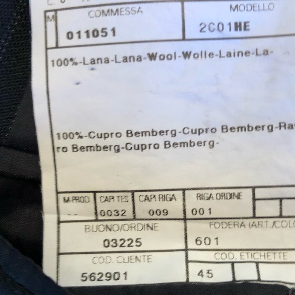 Armani Italian Wool Black Pinstripe Barney’s NYC - Picture 14 of 17